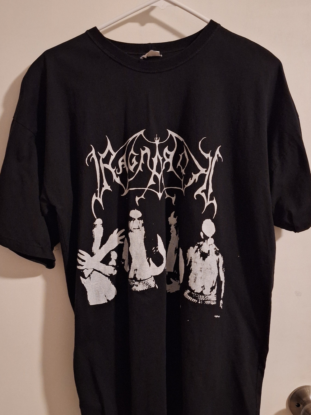Men's Black Metal Ragnarok T Shirt Blackdoor Miracle Size L Excellent Condition